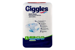 Підгузники д/дорослих лардж 100-150см 10шт Гіглс
