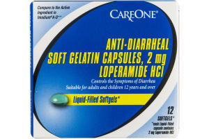 CareOne Anti-Diarrheal Soft Gelatin Capsules - 12 CT