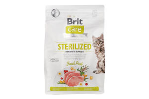 Корм д/стерилізованих котів Стерілайзд з свининою сухий 2кг Бріт Кеа