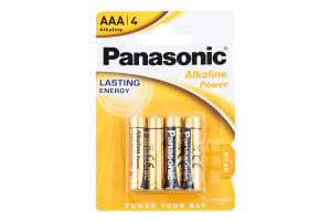 Батарейка Alkaline Power AAA Panasonic 4шт