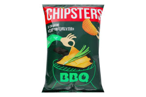 Чипси картопляні хвилясті Сир та цибуля Chipster's м/у 95г