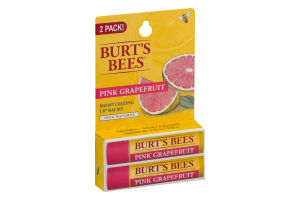 Burt's Bees Moisiturizing Lip Balm Pink Grapefruit - 2 PK