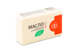 Масло Бутербродне Домашнє солодковершкове 63% 180г ТМ "1"
