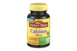 Nature Made Calcium 500mg With Vitamin D 400 IU - 130 CT