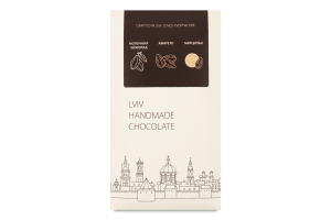 Шоколад молочный с марципаном и амаретто Lviv handmade chocolate к/у 80г