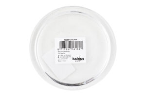 Свічник прозорий круглий 110мм Bolsius