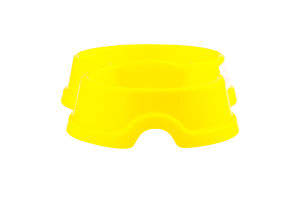 Миска д/котів №0 75мл+125мл жовта подвійна Природа