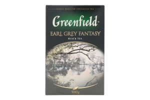 Чай чорний байховий з цедрою цитрусових пелюстками квітів та ароматом бергамоту Earl Grey Fantasy Greenfield к/у 100г