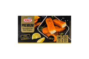 Палочки рыбные замороженные из филе в панировке Premium Vici к/у 250г