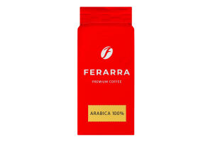 Кофе натуральный жареный молотый 100% Arabica Ferarra в/с в/у 250г