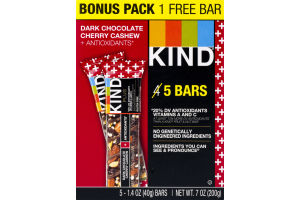 KIND Bars Dark Chocolate Cherry Cashew - 5 CT