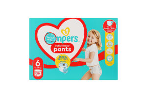 Трусики-підгузники для дітей 14-19кг 6 Pants 360 Pampers 84шт