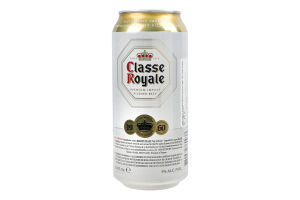 Пиво Classe Royale Premium Lager світле з/б
