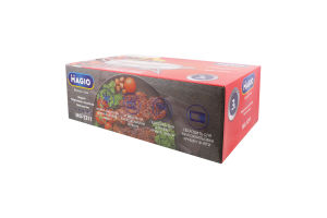 Марміт 3л боросилікатне термостійке скло овальний з кришкою н/ж+2свічки Magio