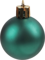 Прикраса ялинкова Куля зелена 4см в асортименті