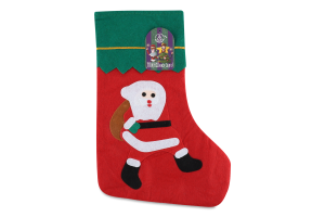 Прикраса декор Шкарпетка д/подарунк 17*36см 985751