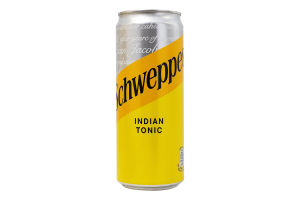 Напиток безалкогольный сильногазированный на ароматизаторах Indian Tonic Schweppes ж/б 330мл