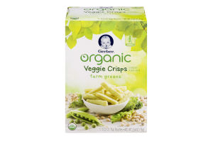 Gerber Organic Veggie Crisps Farm Greens - 5 CT