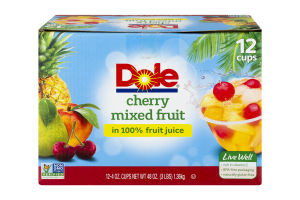 Dole Cherry Mixed Fruit in 100% Fruit Juice - 12 CT