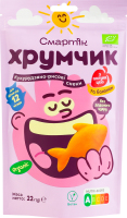 Снеки кукурудзяно-рисові з полуницею та бананом Хрумчик Смартік д/п 22г