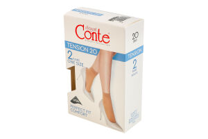 Носки женские Conte elegant Tension 20den 23-25 natural 2пары