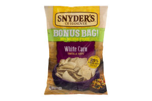 Snyder's of Hanover White Corn Tortilla Chips Bonus Bag