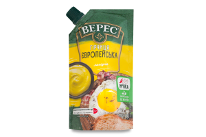 Гірчиця лагідна нестерилізована Європейська Верес д/п 130г