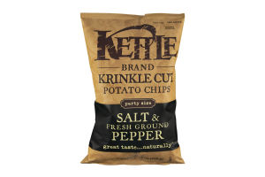 Kettle Krinkle Cut Salt & Fresh Ground Pepper Potato Chips