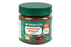 Паста шоколадно-фундучная с подсластителем Green Leaf с/б 200г