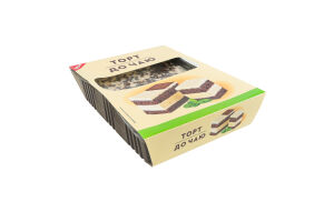 Торт бисквитный К чаю ТОВ Бріошь лоток 500г