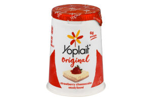 Yoplait Original Low Fat Yogurt Strawberry Cheesecake