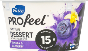 Десерт сирков Valio PROfeel ПротеїнВанілЧорн б/лак