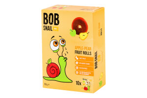 Конфеты фруктовые натуральные Яблоко-груша Roll Bob Snail к/у 10х10г