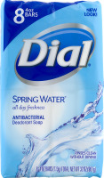 Dial Antibacterial Deodorant Soap Spring Water - 8 CT