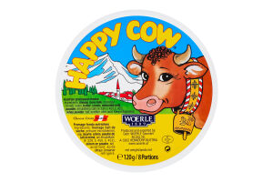 Сыр плавленый 50% порционный Happy Cow к/у 8х15г