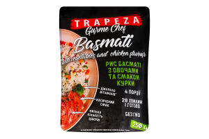 Суміш суха харчова Рис басматі з овочами та смаком курки Trapeza д/п 250г