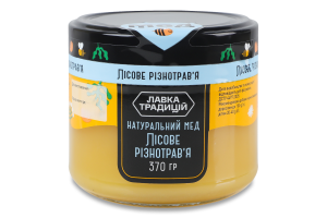 Мед натуральный цветочный монофлорный Лесное разнотравье Лавка традицій в/с с/б 370г