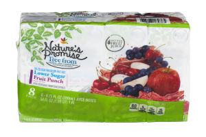 Nature's Promise Lower Sugar Juice Boxes Fruit Punch - 8 CT