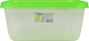 Контейнер універсальний 1.5л 182x182x73мм Квадратний №3 Econom Box Ал-Пластик 1шт