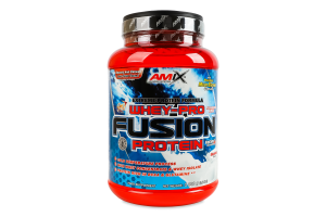 Протеин Клубника Whey-pro fusion Amix 1кг