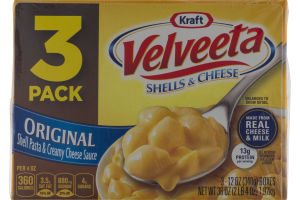 Kraft Velveeta Shells & Cheese Original - 3 CT