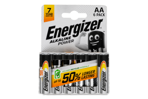 Батарейка АА 1.5V LR6 Alkaline Power Energizer 6шт