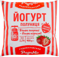 Йогурт 2.5% Полуниця РадиМо м/у 400г