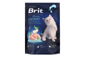 Корм д/кошенят Бай Нейче з куркою сухий 800г Бріт Преміум