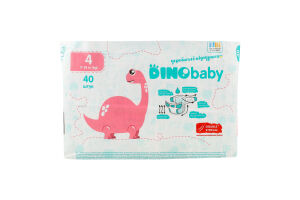Подгузники для детей 7-14кг 4 Dinobaby 40шт
