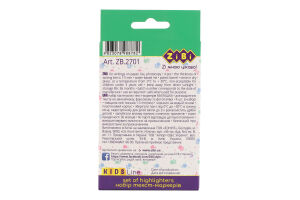 Набор текст-маркеров пастельных №ZB.2701 Cute Kids Line ZiBi 1шт