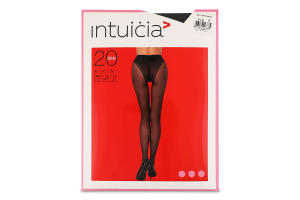 Колготи жіночі Bikini Premium чорні 20ден р.2 Intuicia
