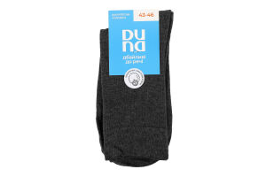 Шкарпетки чоловічі темно-сірі класичні р.27-29 Duna