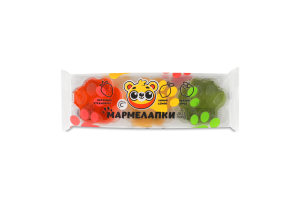 Мармелад желейный Клубника-лимон-яблоко Мармелапки Jelly Paws м/у 120г
