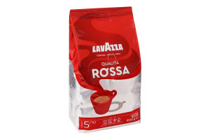 Кава натуральна смажена в зернах Qualita Rossa Lavazza м/у 1кг